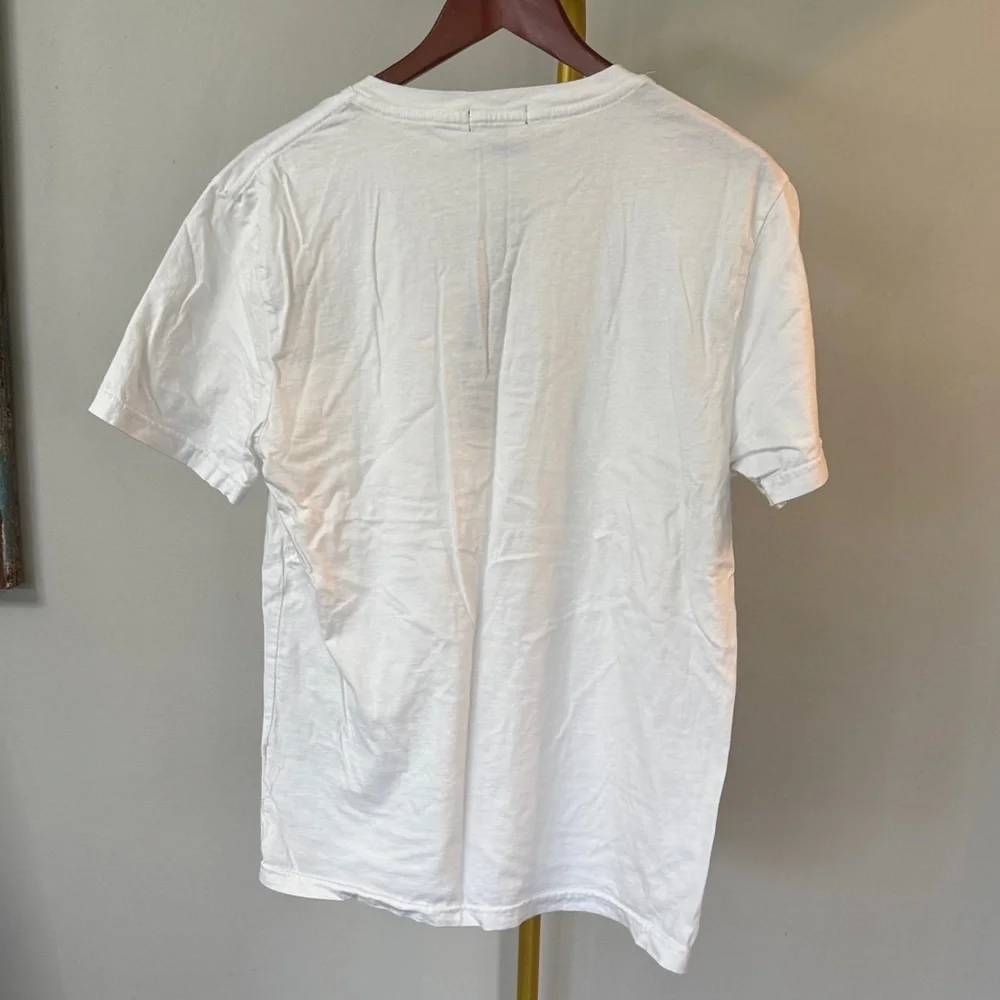 True Religion Casual White quarter Button Down t Shirt EUC M